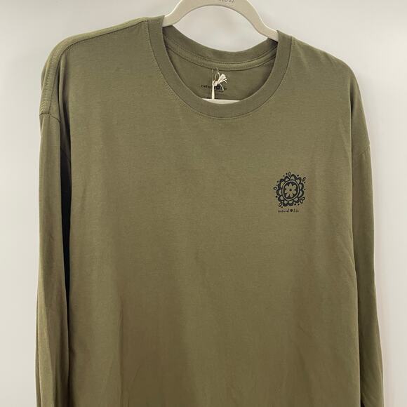 NWT Natural Life XL Long Sleeve Cotton Comfy Tee Shirt Let’s Just Go - Picture 3 of 6